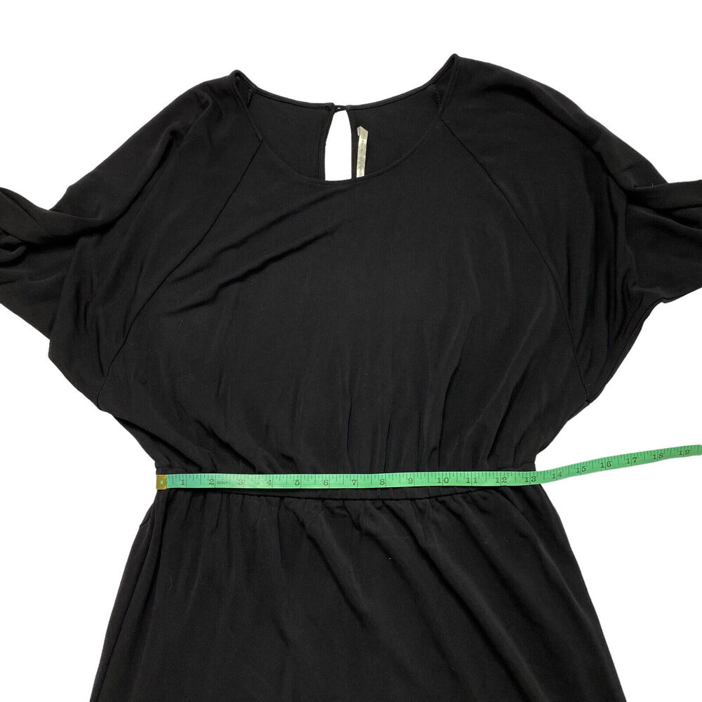 TWELFTH STREET CYNTHIA VINCENT Wednesday Black Mini Dress Tunic Medium *READ* - Picture 9 of 12